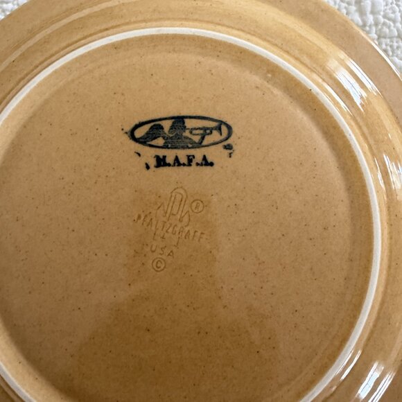 Dinner Plate America Pfaltzgraff Flower Basket 10.25" MAFA Folk Art Quilt design - Picture 3 of 3